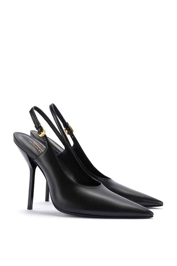 Larroudé x Altuzarra Pump In Black Leather