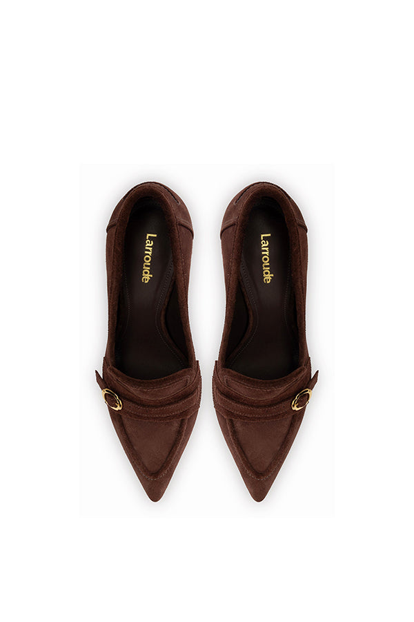 Susan Pump, Brown Suede