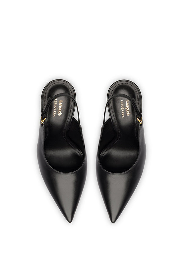 Larroudé x Altuzarra Pump In Black Leather