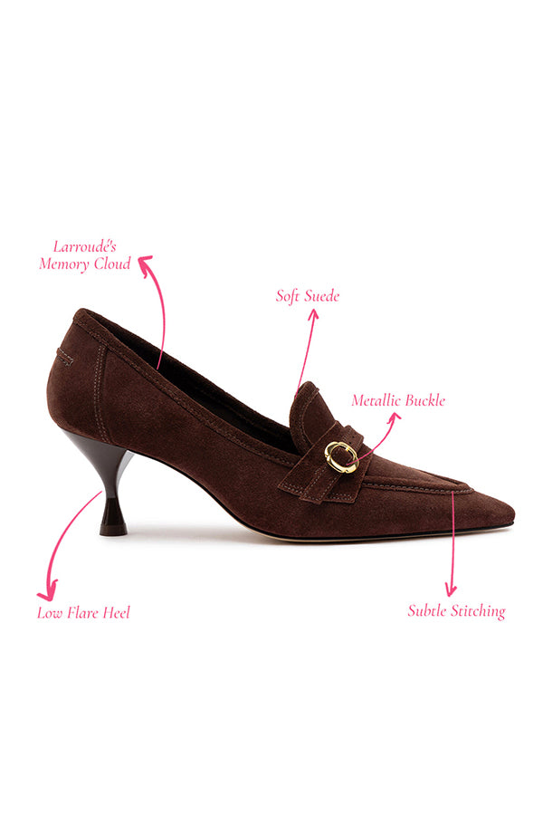 Susan Pump, Brown Suede