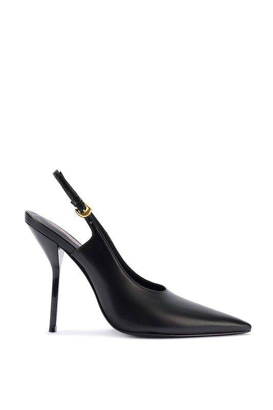 Larroudé x Altuzarra Pump In Black Leather