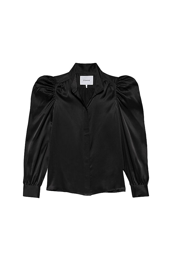 Gillian Long Sleeve Top, Noir