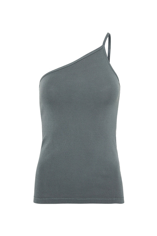 Organic Cotton One Shoulder Tank